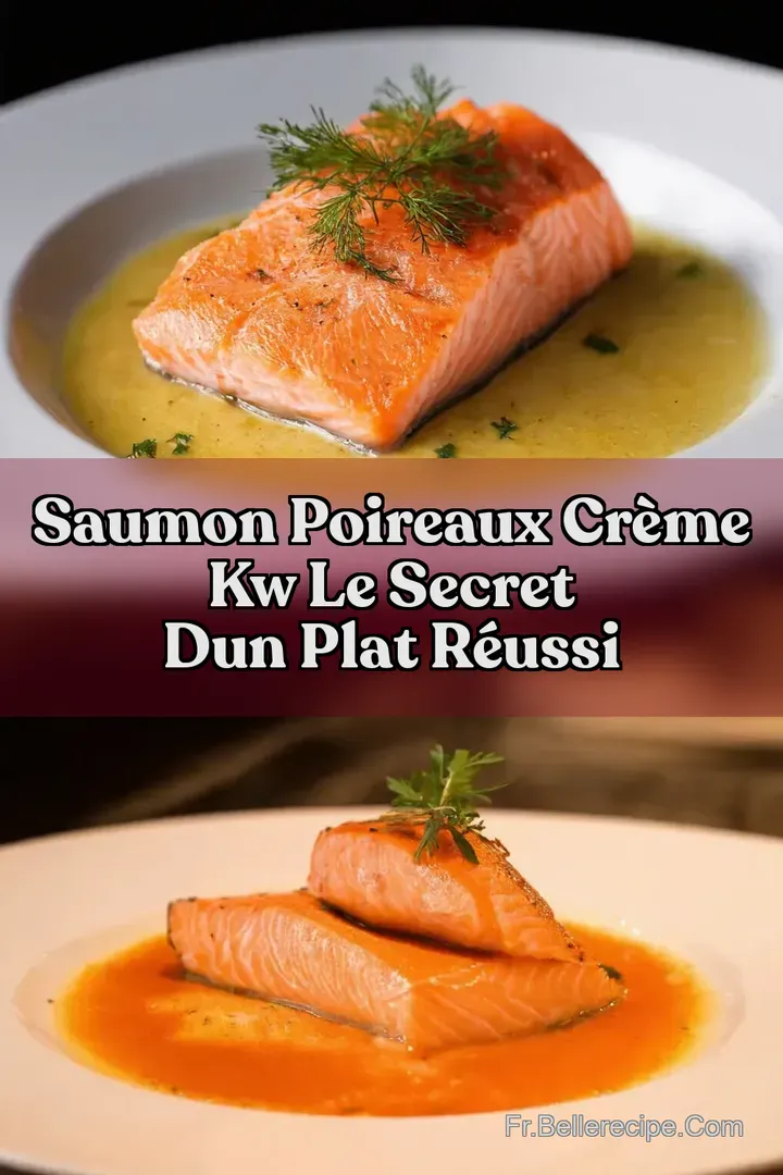 Saumon Poireaux Cr&egrave;me kw Le Secret dun Plat R&eacute;ussi