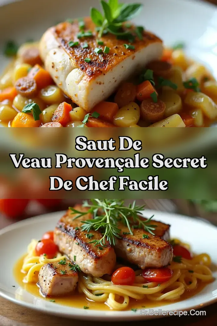 Saut de Veau Proven&ccedil;ale Secret de Chef Facile