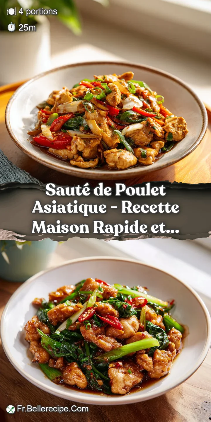 A close-up reveals juicy, golden chicken and crisp, colorful vegetables with a hint of steam rising.