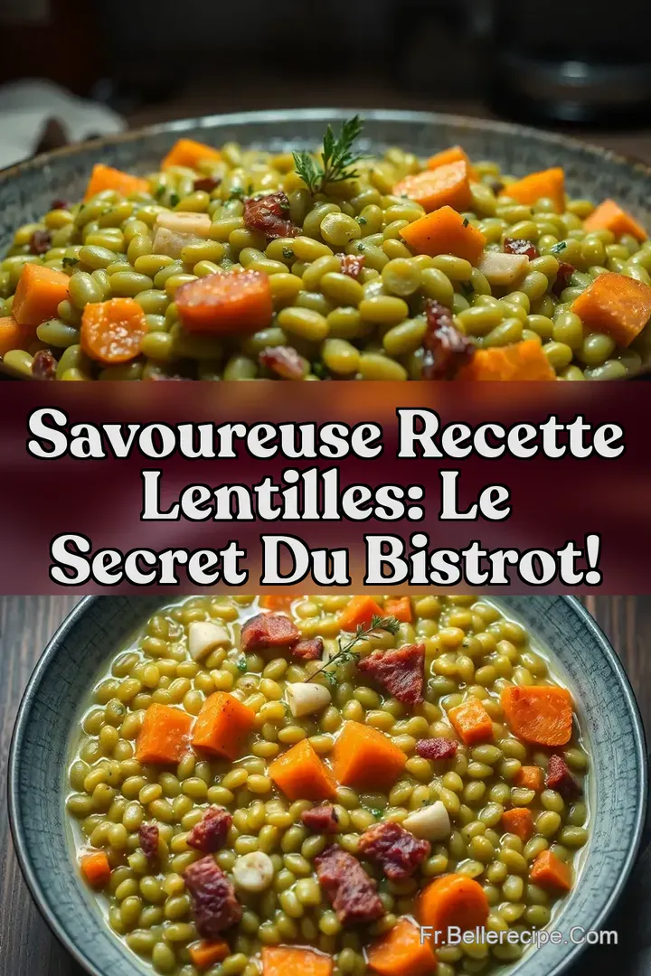 Savoureuse Recette Lentilles: Le Secret du Bistrot!