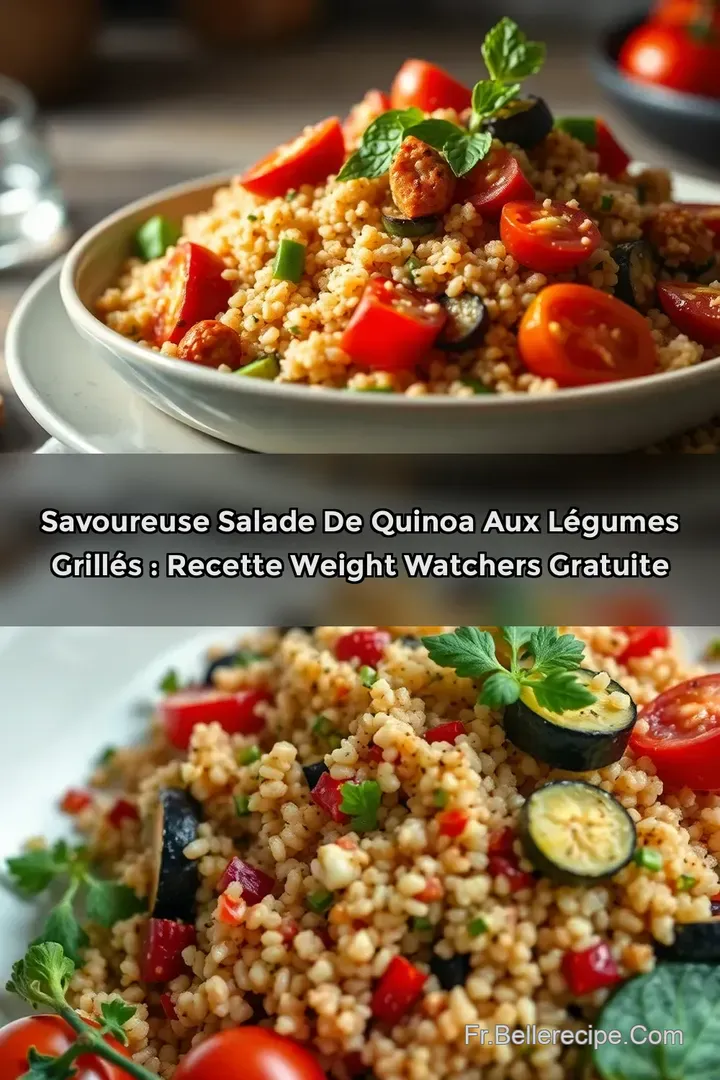 Savoureuse Salade de Quinoa aux L&eacute;gumes Grill&eacute;s : Recette Weight Watchers Gratuite