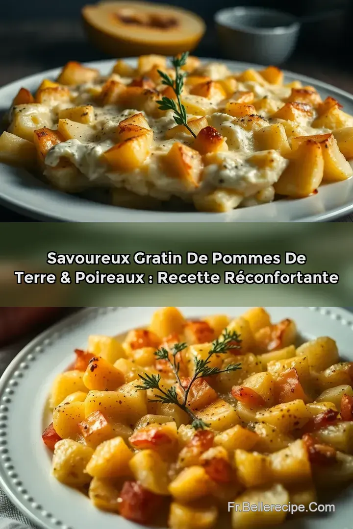 Savoureux Gratin de Pommes de Terre & Poireaux : Recette R&eacute;confortante