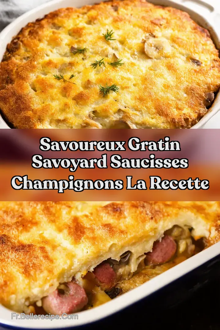 Savoureux Gratin Savoyard Saucisses Champignons La Recette