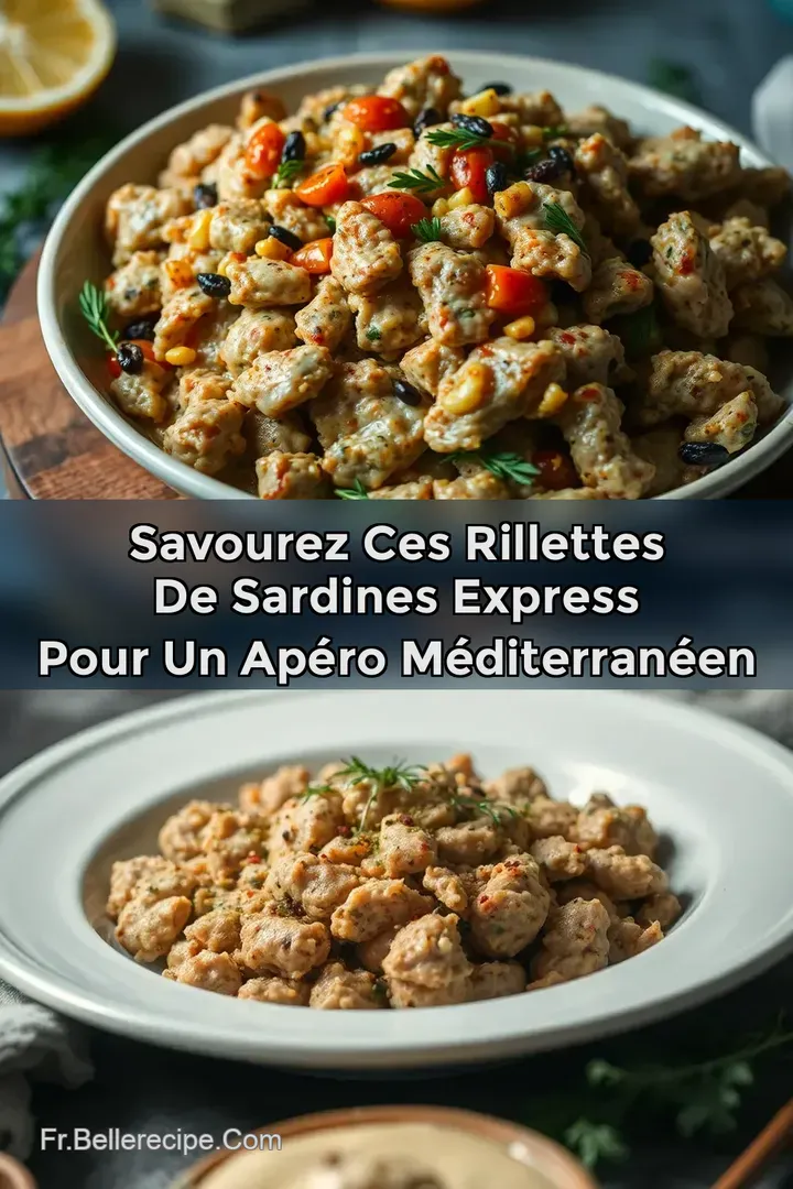 Savourez ces Rillettes de Sardines Express pour un Ap&eacute;ro M&eacute;diterran&eacute;en