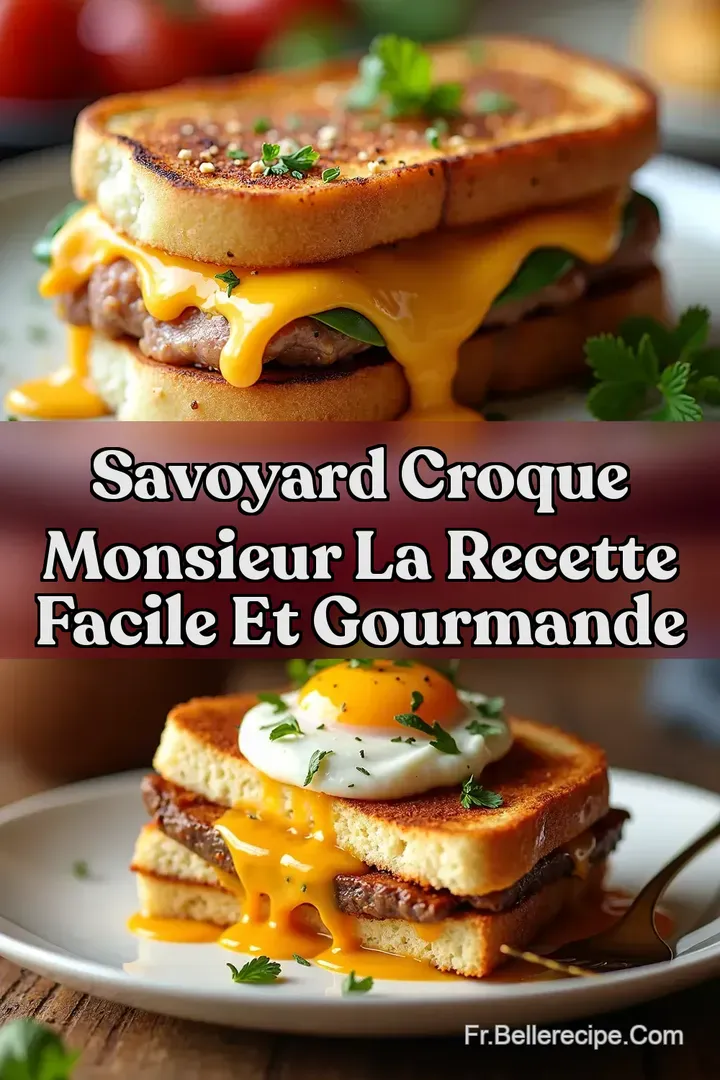 Savoyard Croque Monsieur La Recette Facile et Gourmande