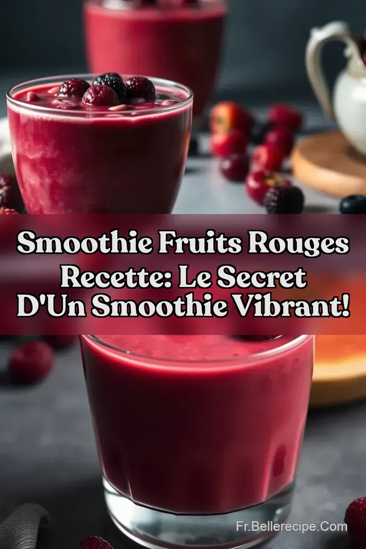 Smoothie Fruits Rouges Recette: Le Secret d un Smoothie Vibrant!