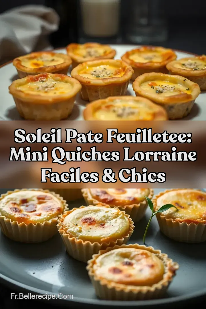 Soleil Pate Feuilletee: Mini Quiches Lorraine Faciles & Chics