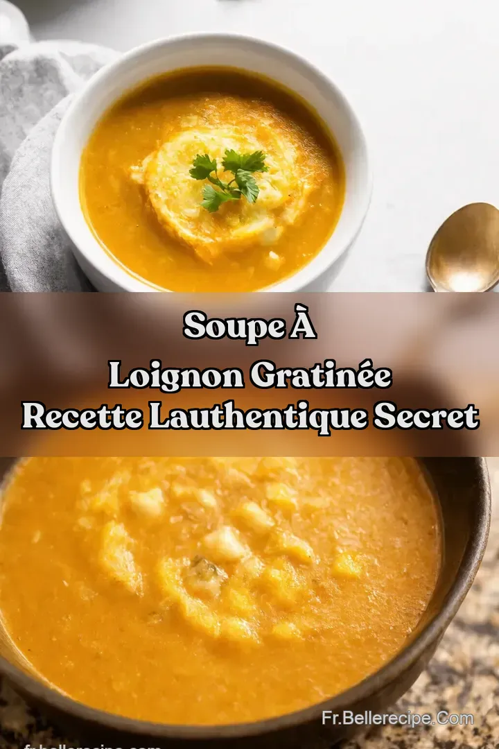 Soupe &agrave; loignon gratin&eacute;e recette Lauthentique secret