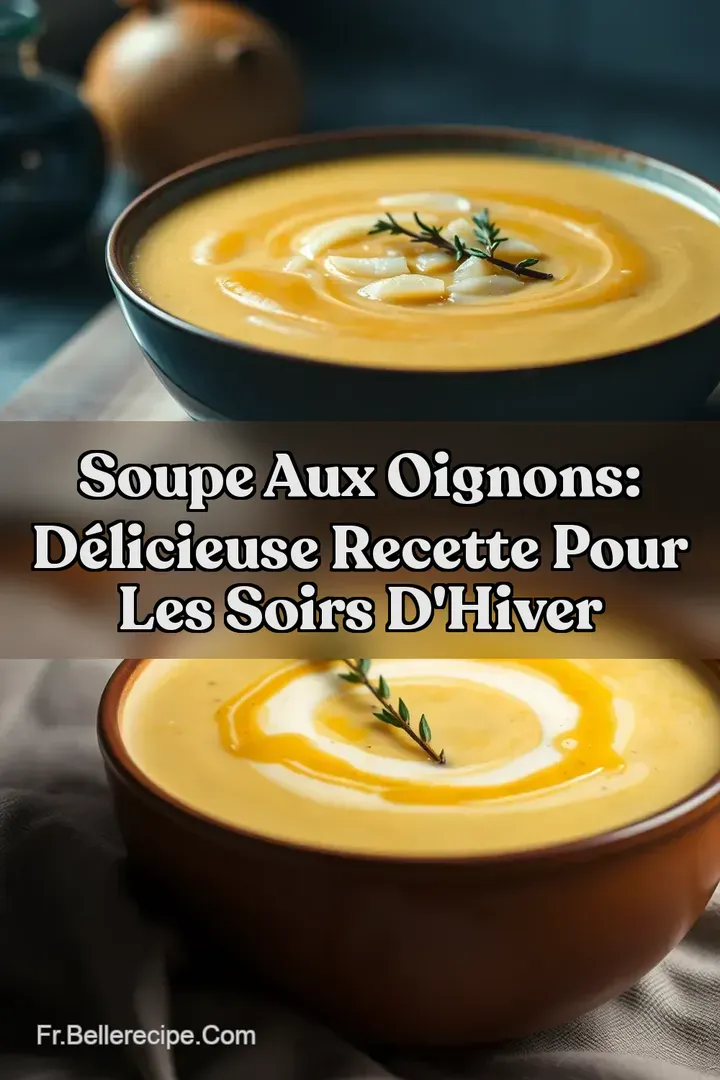Soupe Aux Oignons: D&eacute;licieuse Recette pour les Soirs d Hiver