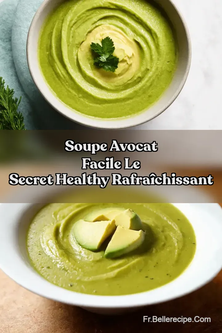 Soupe avocat facile Le Secret healthy rafra&icirc;chissant