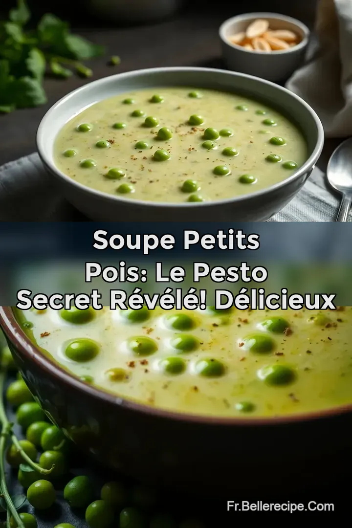 Soupe Petits Pois: Le Pesto Secret R&eacute;v&eacute;l&eacute;! D&eacute;licieux