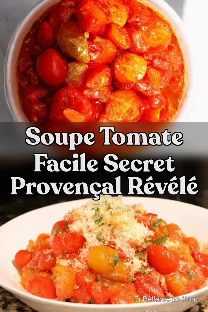Soupe Tomate Facile Secret Proven&ccedil;al R&eacute;v&eacute;l&eacute;