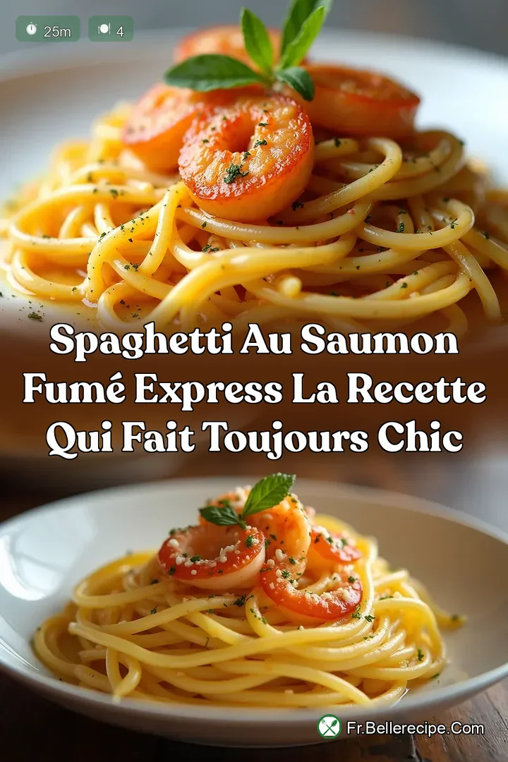 Spaghetti au Saumon Fum&eacute; Express La Recette qui Fait Toujours Chic