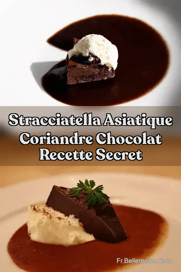 Stracciatella Asiatique Coriandre Chocolat Recette Secret