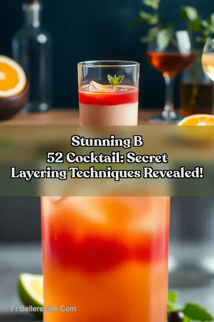 Stunning B 52 Cocktail: Secret Layering Techniques Revealed!