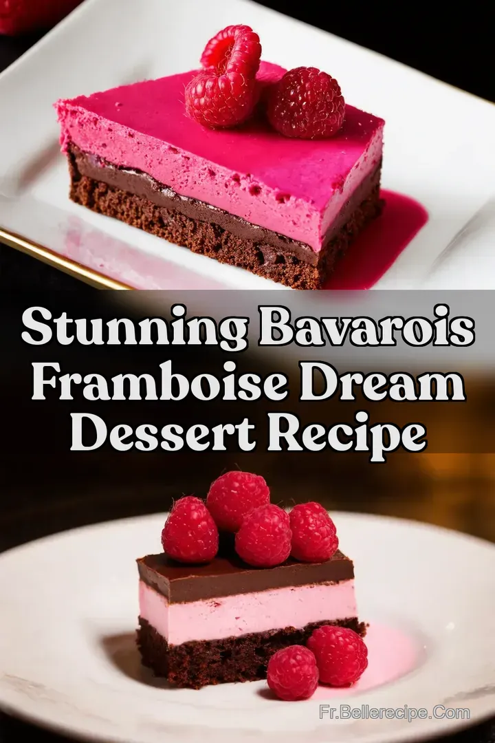 Stunning Bavarois Framboise Dream Dessert Recipe