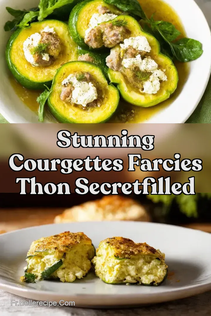 Stunning Courgettes Farcies Thon SecretFilled