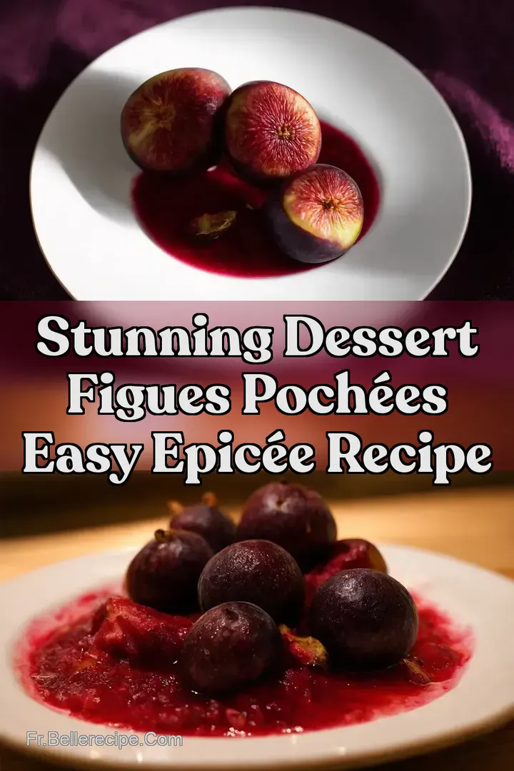 Stunning Dessert Figues Poch&eacute;es Easy Epic&eacute;e Recipe