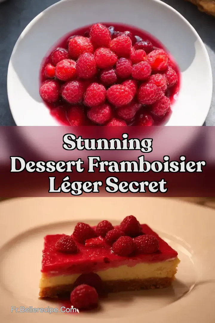 Stunning Dessert Framboisier L&eacute;ger Secret