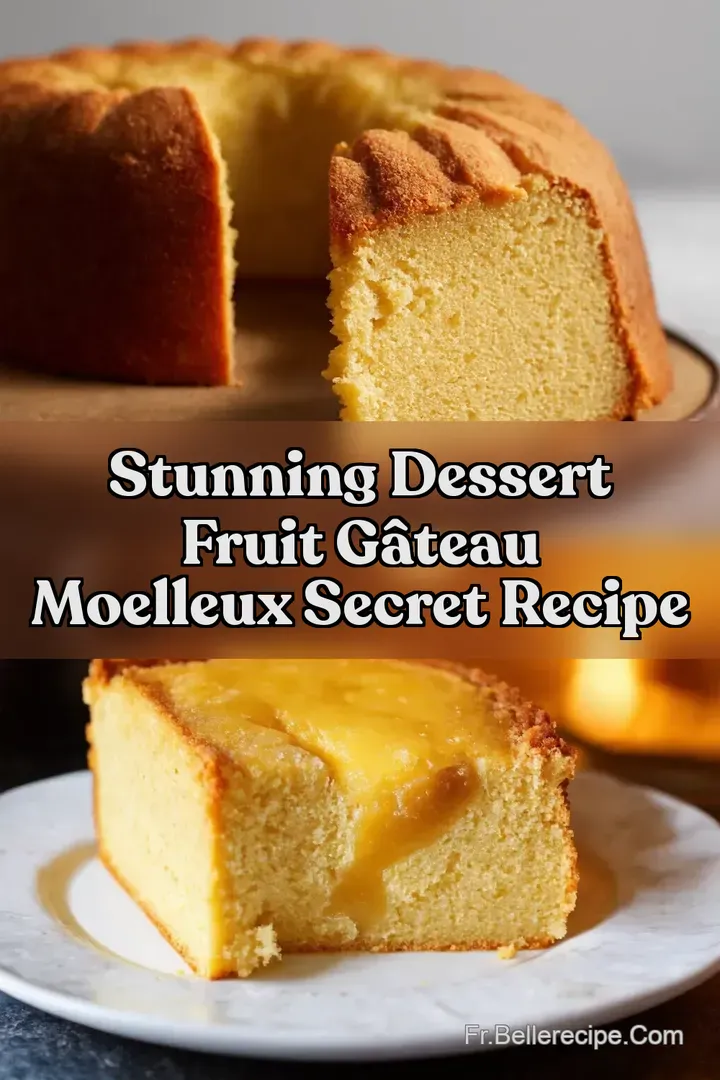 Stunning Dessert Fruit G&acirc;teau Moelleux Secret Recipe