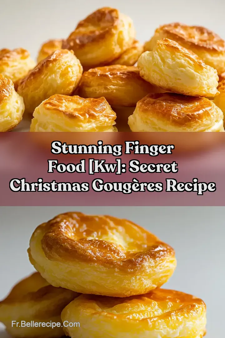 Stunning Finger Food [kw]: Secret Christmas Goug&egrave;res Recipe