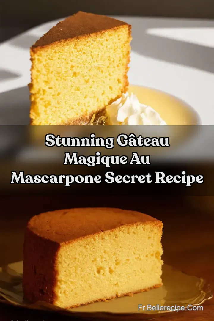 Stunning G&acirc;teau Magique au Mascarpone Secret Recipe