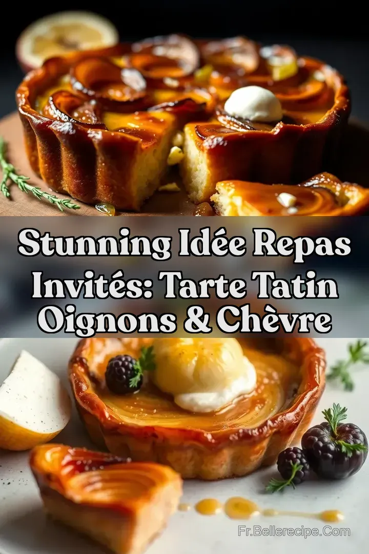 Stunning Id&eacute;e Repas Invit&eacute;s: Tarte Tatin Oignons & Ch&egrave;vre