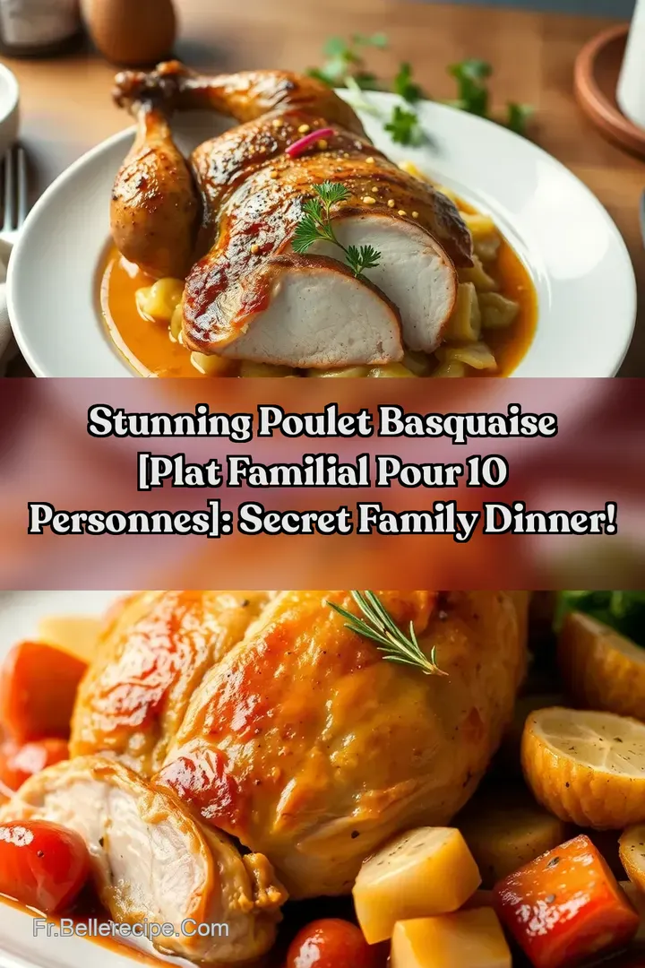 Stunning Poulet Basquaise [plat familial pour 10 personnes]: Secret Family Dinner!