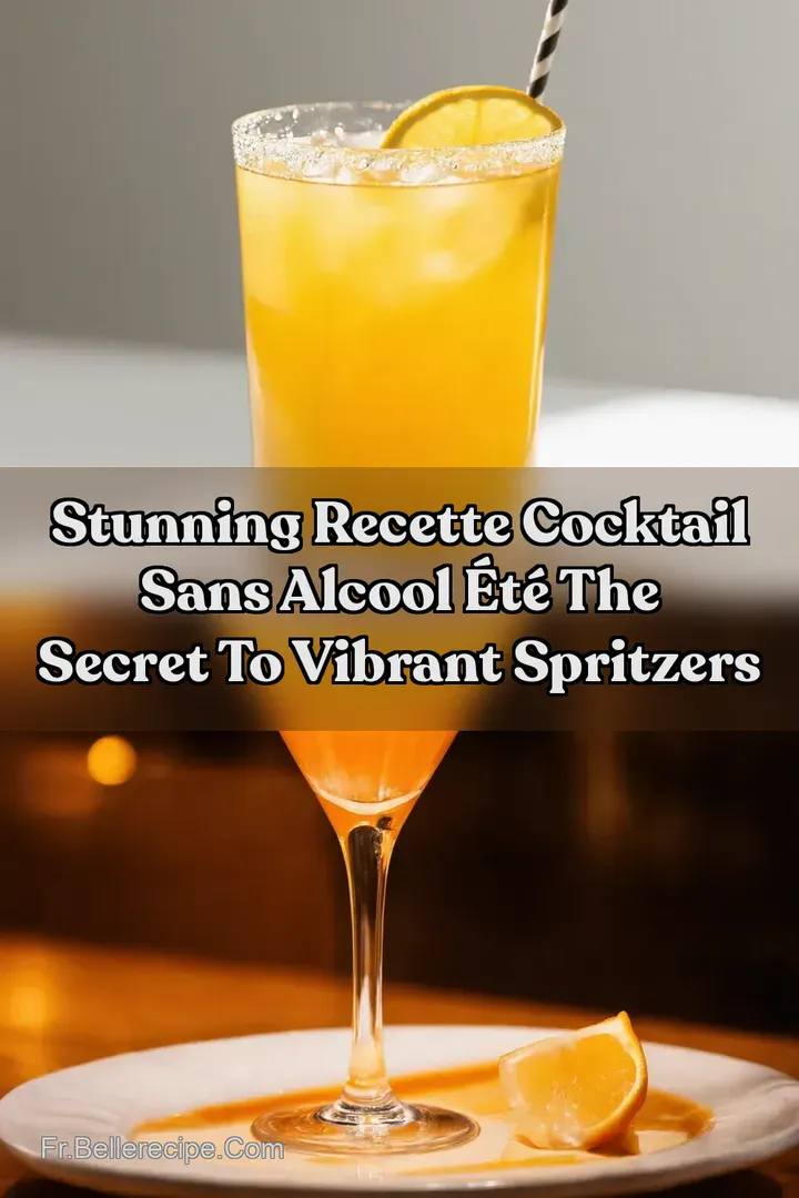 Stunning Recette Cocktail Sans Alcool &Eacute;t&eacute; The Secret To Vibrant Spritzers