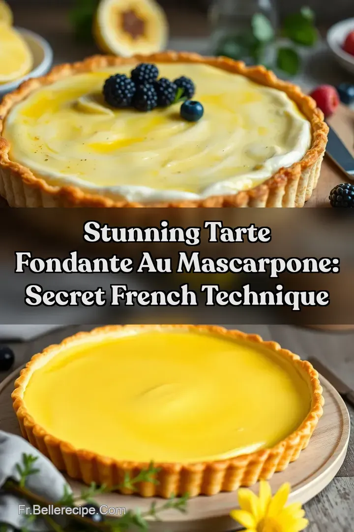 Stunning Tarte Fondante au Mascarpone: Secret French Technique