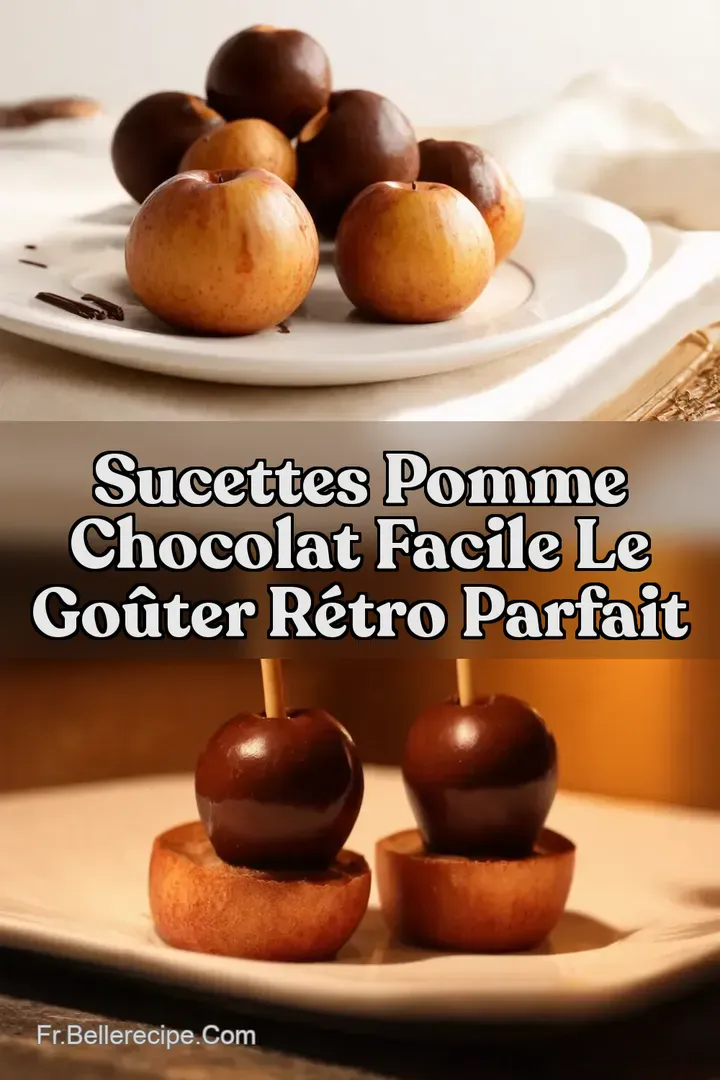 Sucettes Pomme Chocolat Facile Le Go&ucirc;ter R&eacute;tro Parfait