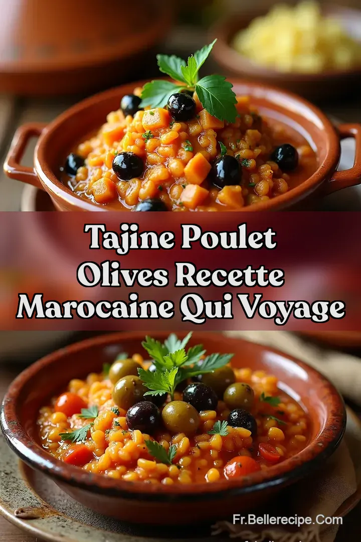 Tajine Poulet Olives Recette Marocaine qui Voyage