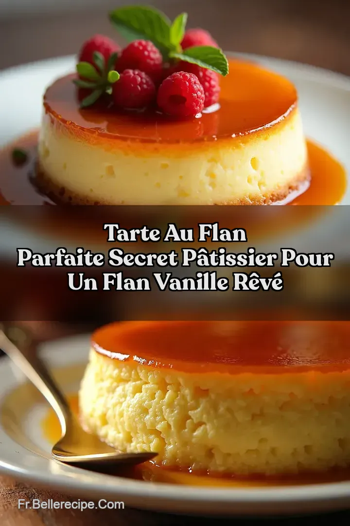 Tarte au Flan Parfaite Secret P&acirc;tissier pour un Flan Vanille R&ecirc;v&eacute;