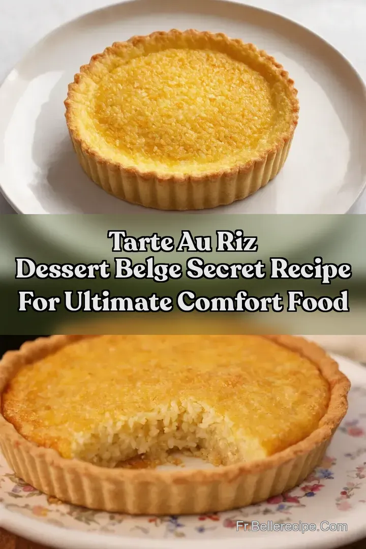 Tarte au Riz Dessert Belge Secret Recipe for Ultimate Comfort Food