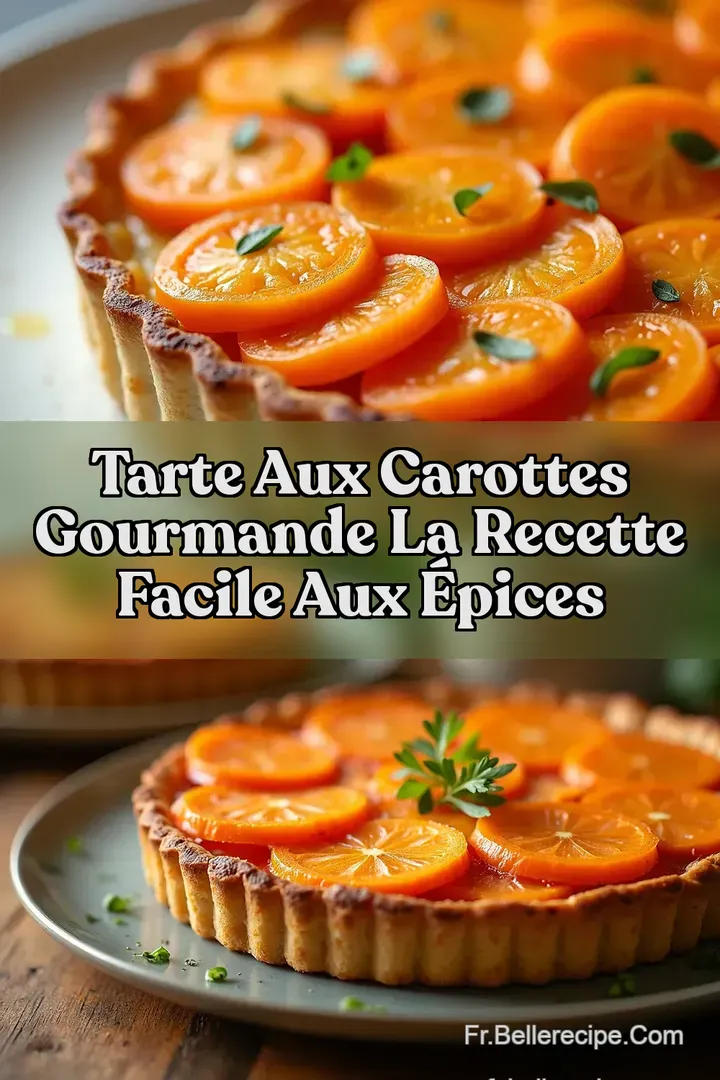 Tarte aux Carottes Gourmande La Recette Facile aux &Eacute;pices