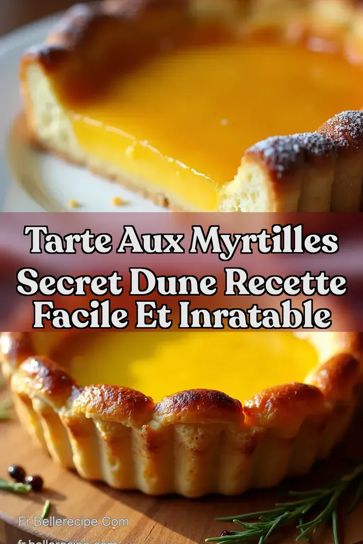 Tarte aux Myrtilles Secret dune Recette Facile et Inratable