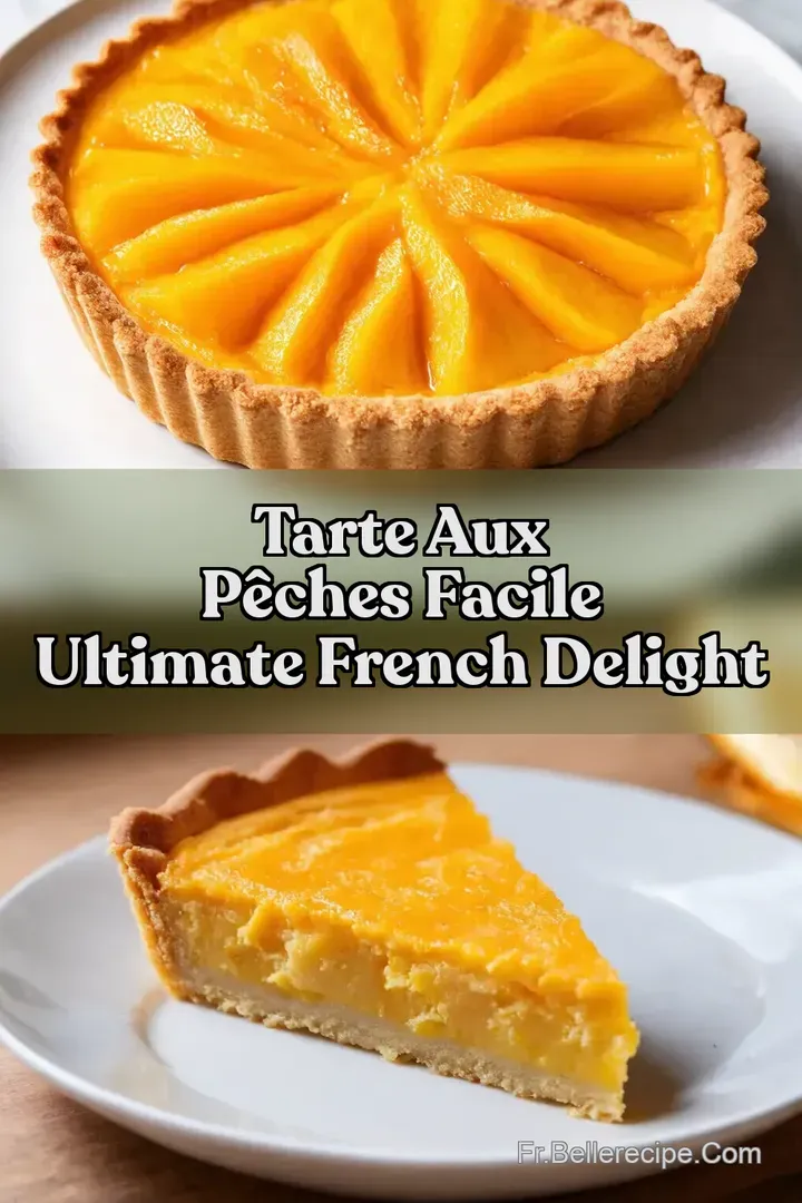 Tarte aux P&ecirc;ches Facile Ultimate French Delight