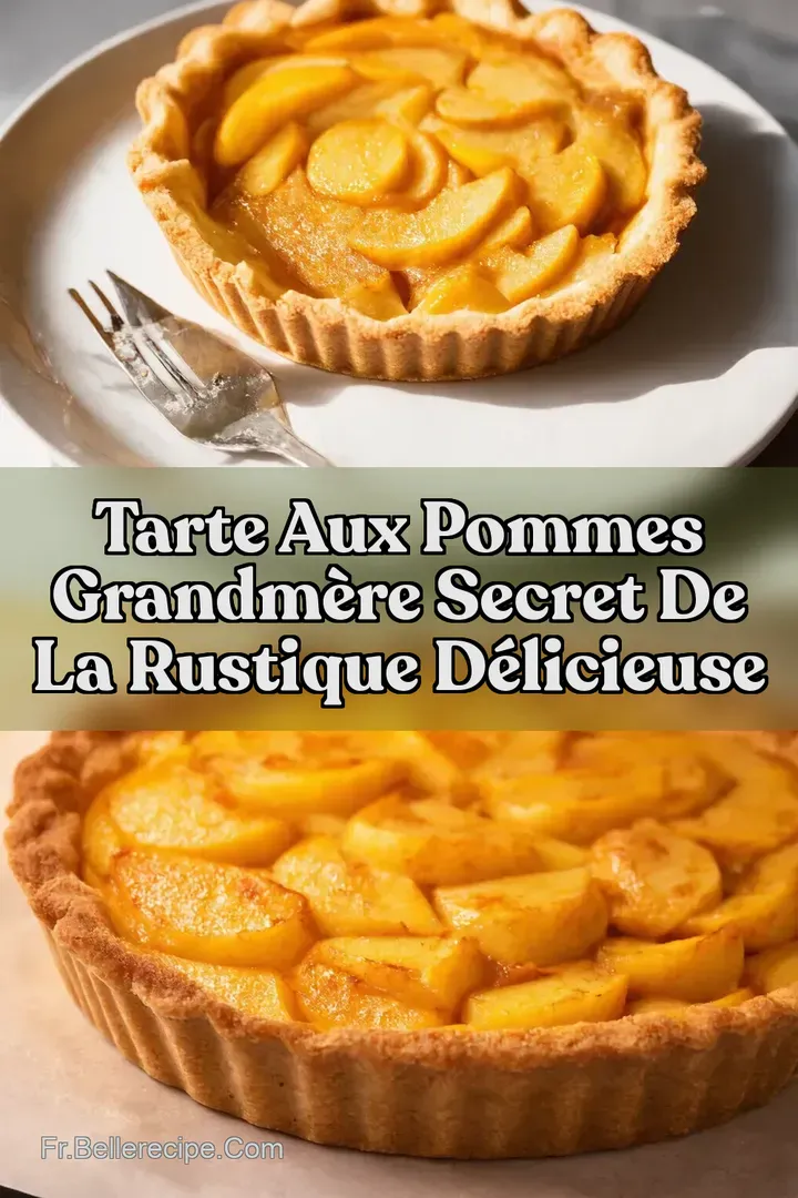 Tarte aux Pommes GrandM&egrave;re Secret de la Rustique D&eacute;licieuse