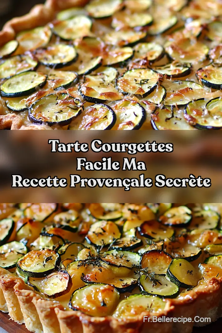 Tarte Courgettes Facile Ma Recette Proven&ccedil;ale Secr&egrave;te