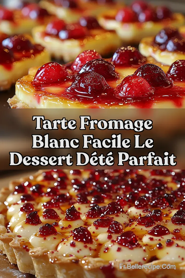 Tarte Fromage Blanc Facile Le Dessert d&Eacute;t&eacute; Parfait