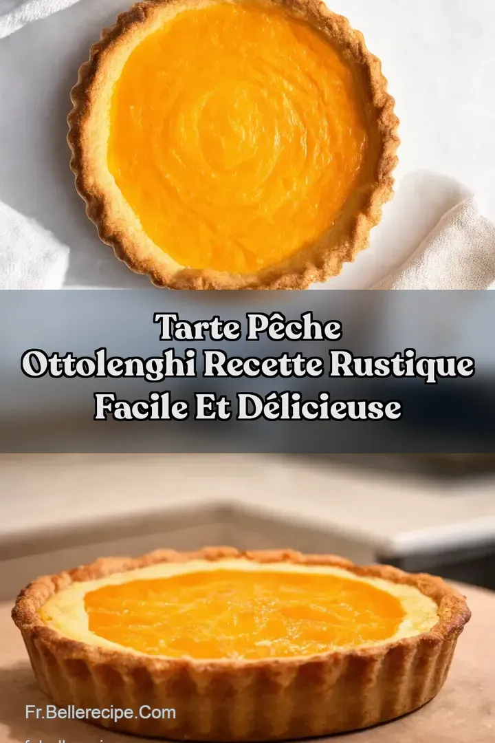 Tarte P&ecirc;che Ottolenghi Recette Rustique Facile et D&eacute;licieuse