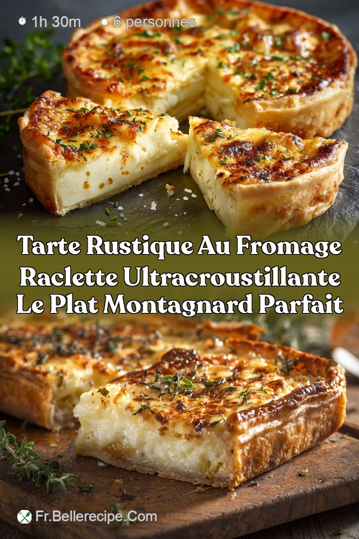 Tarte rustique au fromage raclette ultracroustillante le plat montagnard parfait