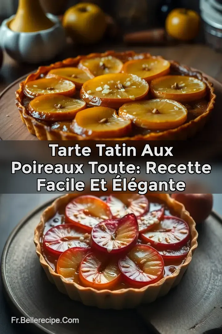 Tarte Tatin aux Poireaux Toute: Recette Facile et &Eacute;l&eacute;gante