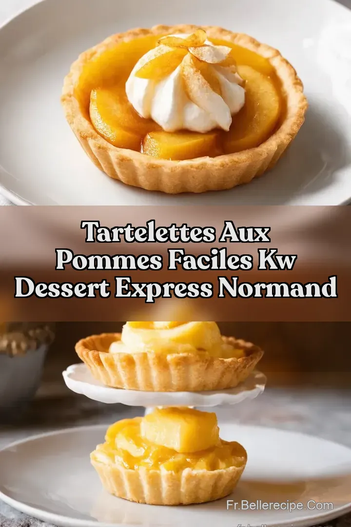Tartelettes aux pommes faciles kw Dessert Express Normand