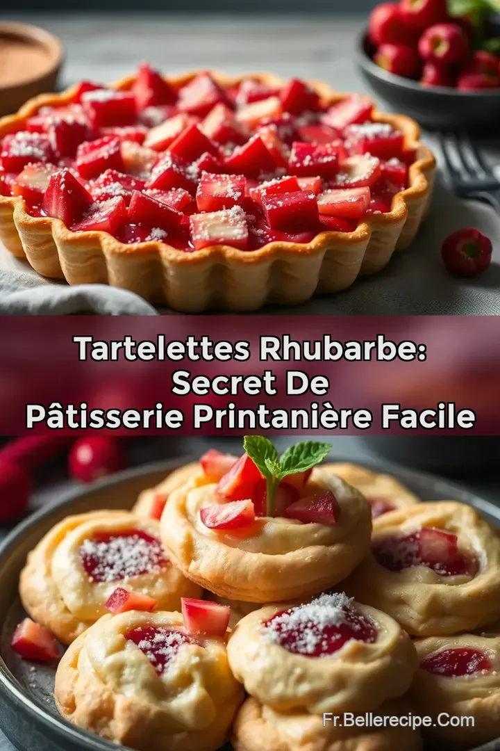 Tartelettes Rhubarbe: Secret de P&acirc;tisserie Printani&egrave;re Facile