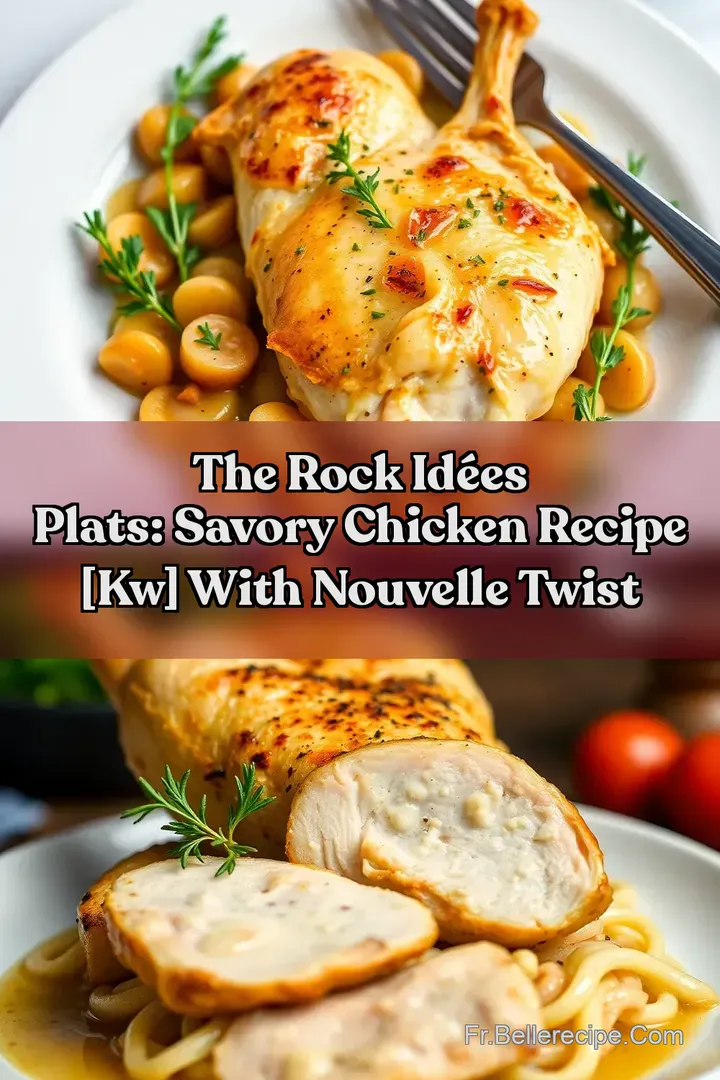 The Rock Id&eacute;es Plats: Savory Chicken Recipe [Kw] With Nouvelle Twist