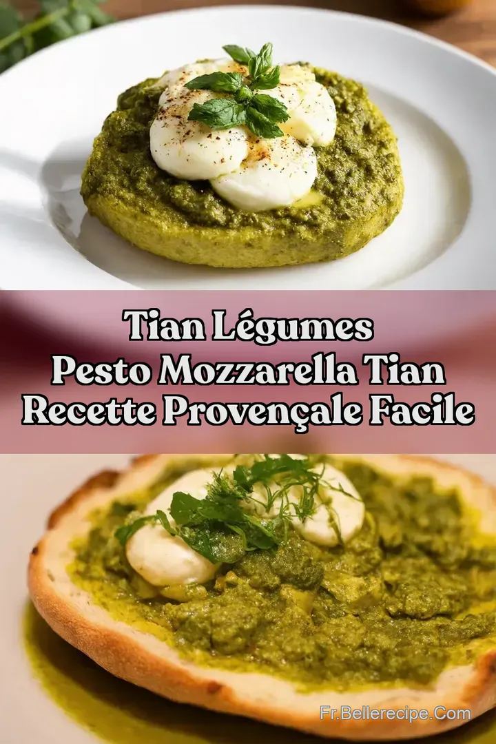 Tian l&eacute;gumes pesto mozzarella Tian Recette Proven&ccedil;ale Facile