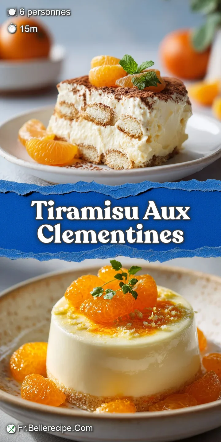 Close-up of clementine tiramisu: moist ladyfingers, rich mascarpone, and vibrant orange citrus create an enticing dessert.