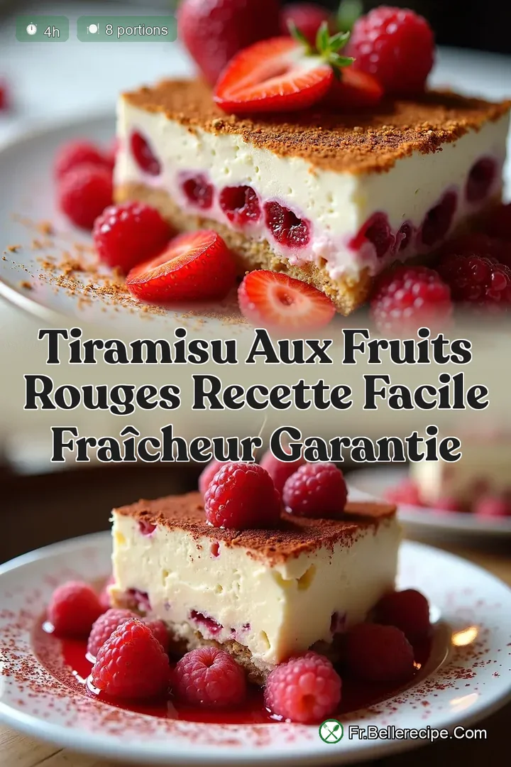 Tiramisu aux Fruits Rouges Recette Facile Fra&icirc;cheur Garantie
