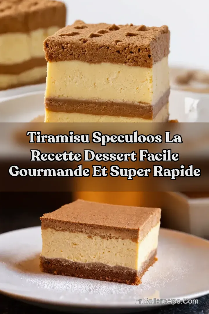 Tiramisu Speculoos La Recette Dessert Facile Gourmande et Super Rapide